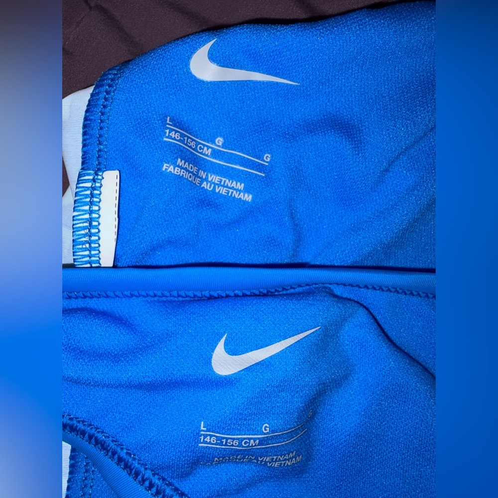 Nike Girls' Blue Graphic Tankini Swim Set Size Large - Picture 3 of 5